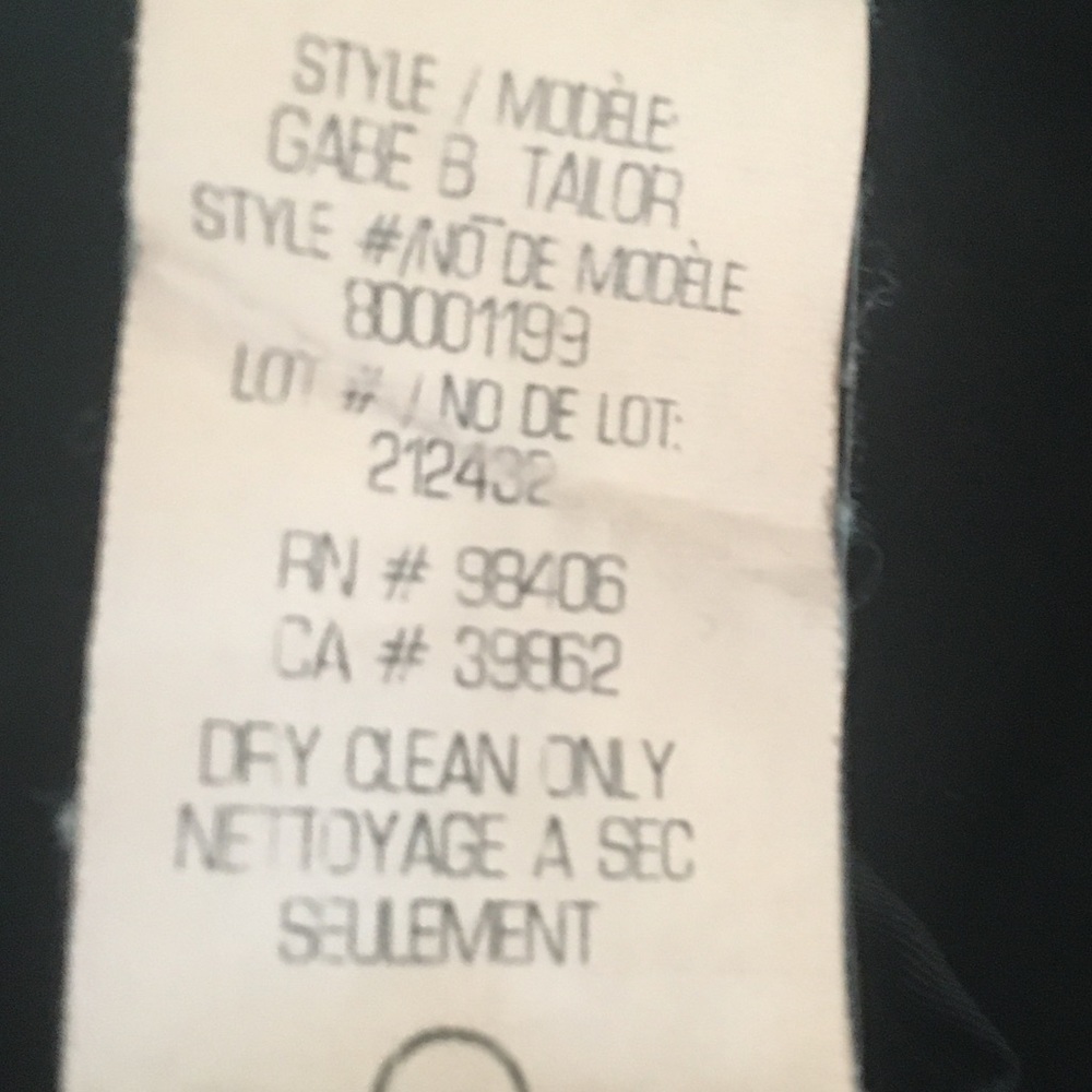 Theory Like New One Button Notched Collar Black B… - image 4